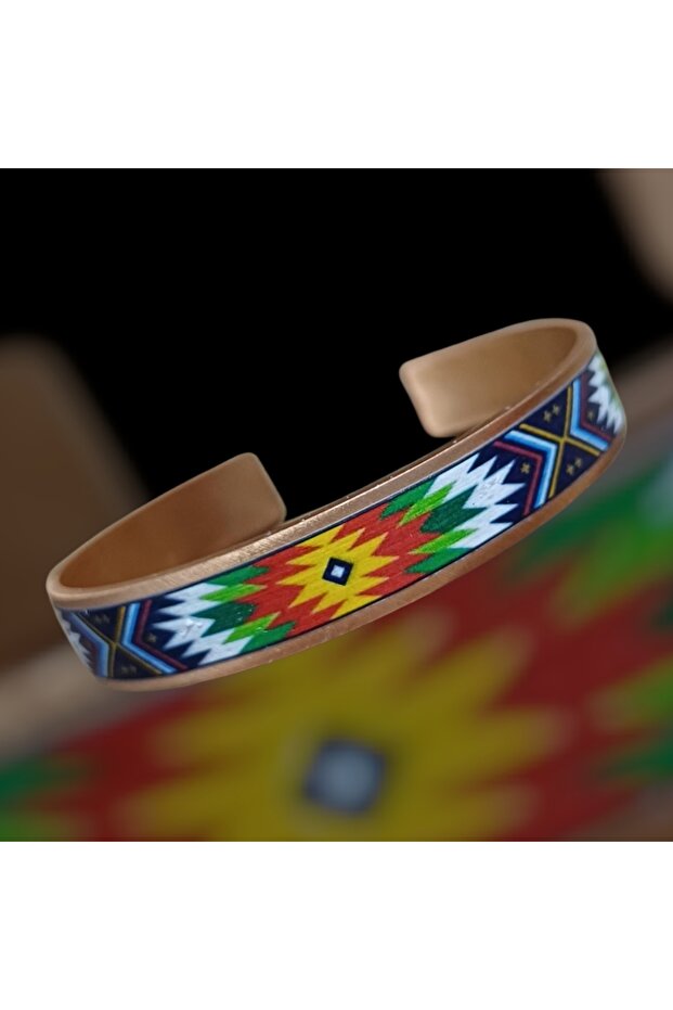 سوار نحاسي بنمط عرقي - 3