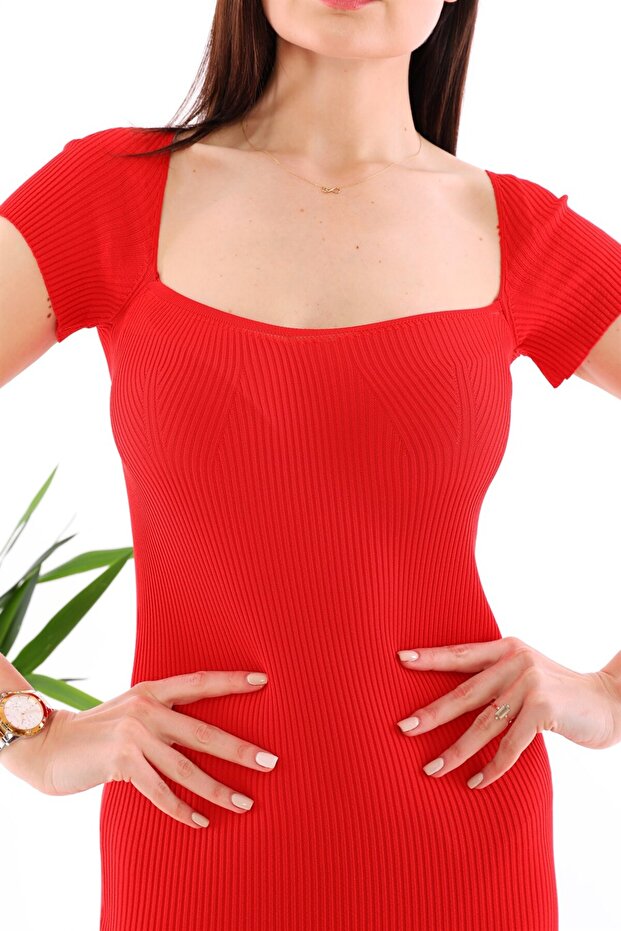 Z2016 ELBİSE-KIRMIZI - 6