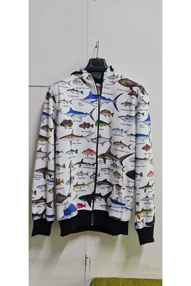 سترة صوفية بنمط الأسماك المختلطة - 2