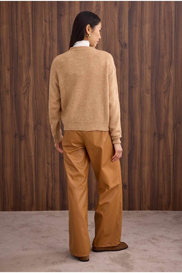 Buklet Hırka Sütlü Kahve - 3