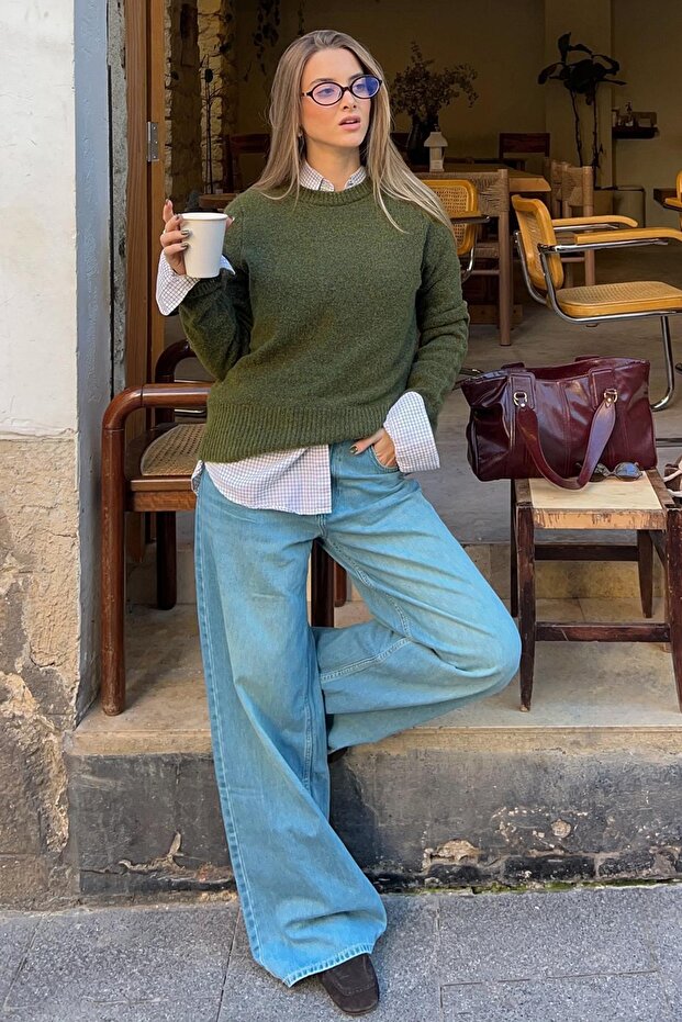 Geniş paça jean - 3