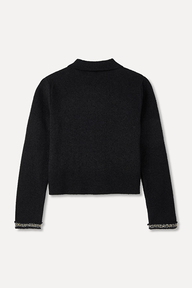 سترة بياقة بولو بأزرار - 7