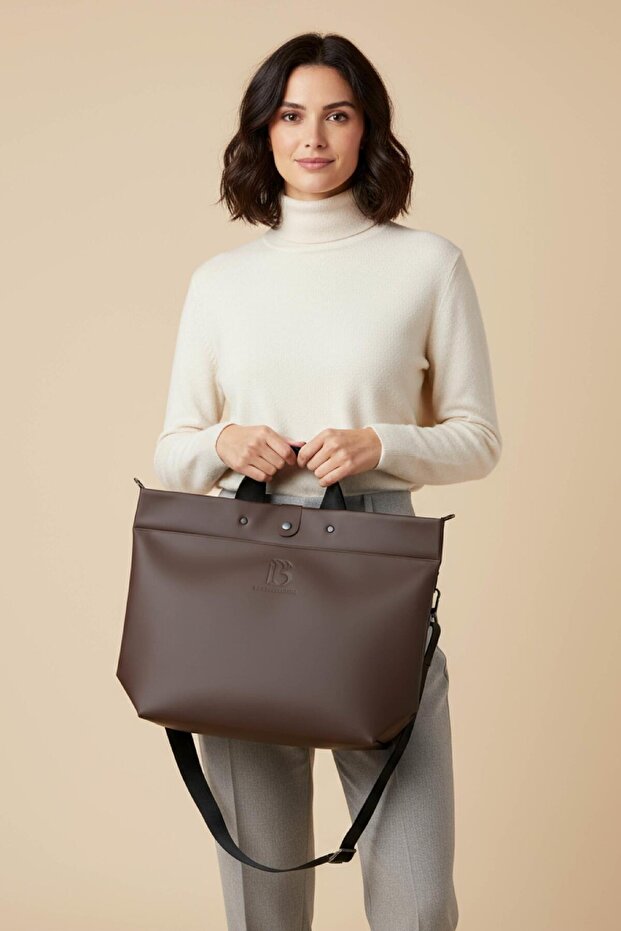 حقيبة يد موكا (قهوة) ذات حلقات - 2