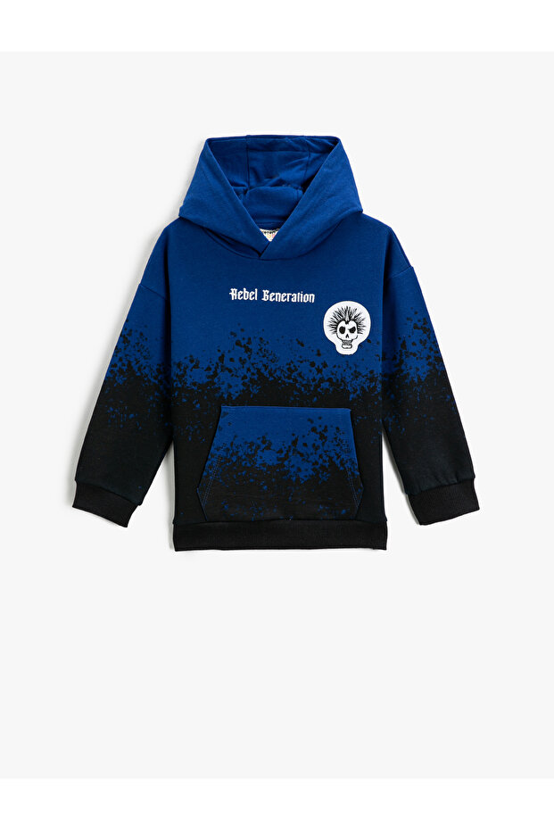 Hooded Sweatshirt Kangaroo Pocket Ribbon