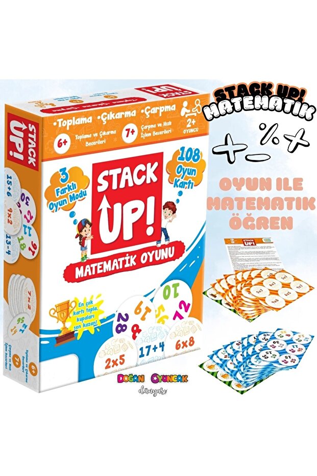 Stack up I'M Learning Math! - Math Activity Game - Math Word Game - Mind Game Intelligence - 1