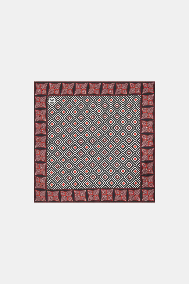 BORDO İPEK MENDİL - 1