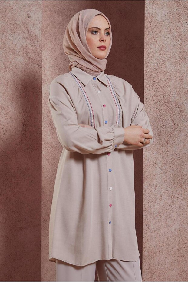 SEWING DETAIL TUNIC 43927