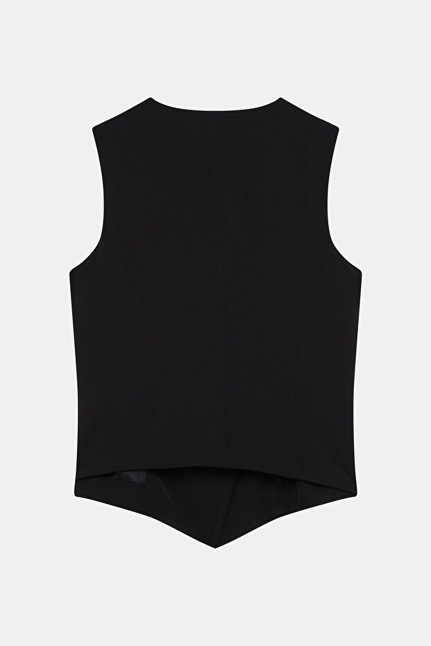 SİYAH KOLSUZ BLUZ - 2