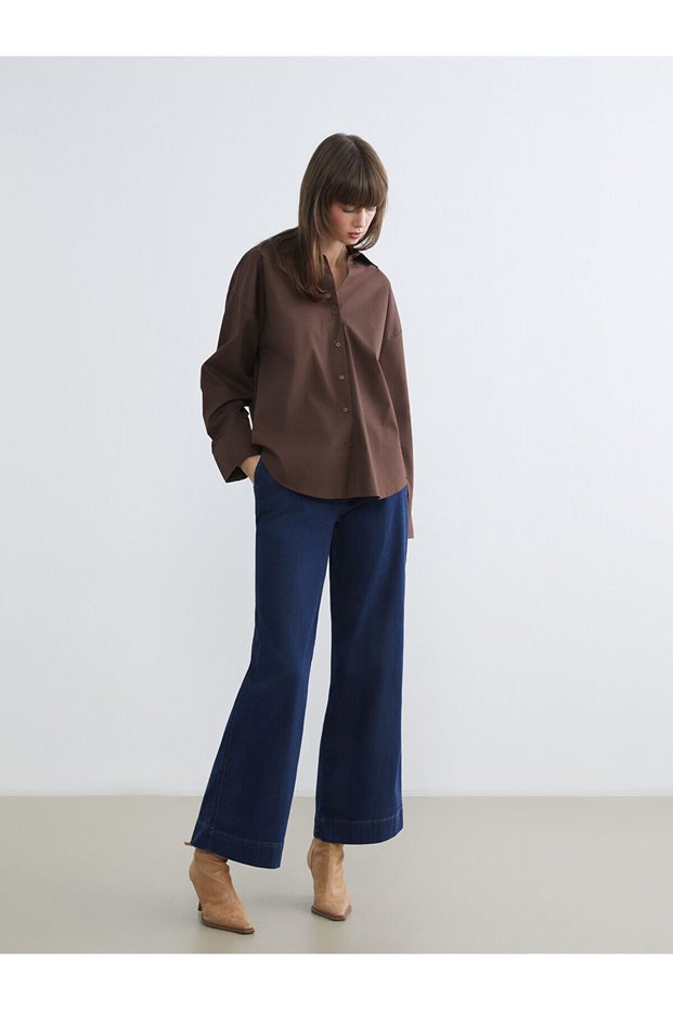 Ozmarka New Season Wideleg Women's Jean Pants