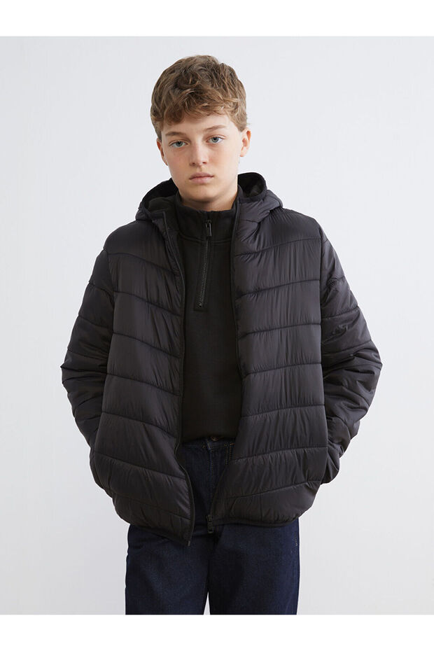 Ozmarka New Season Hooded Boys' Puffer Jacket
