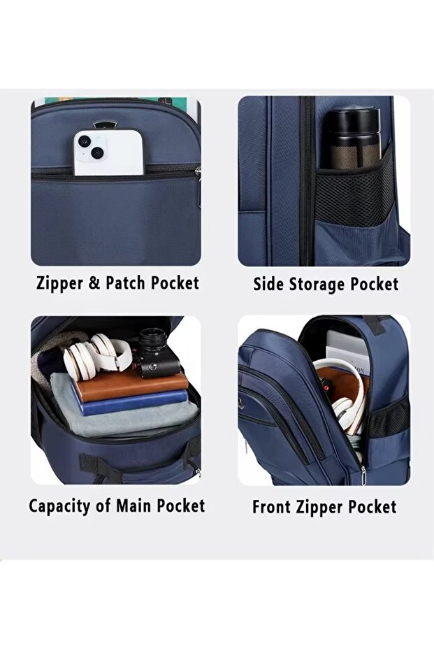 حقيبة ظهر متعددة الوظائف بعجلات عالمية - 8