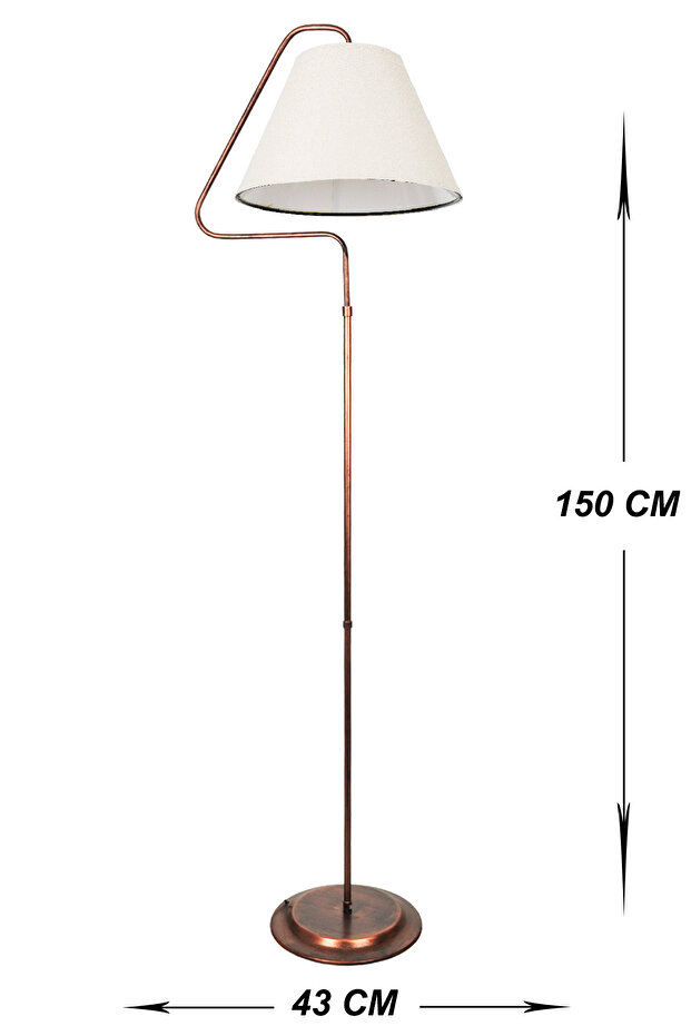 Güven Avize Lambader Fire Üçgen Siyah Bakır Patine - 3