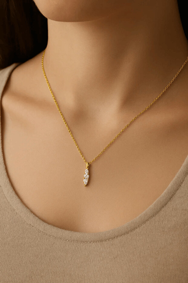 Laura Gümüş Kolye - 3