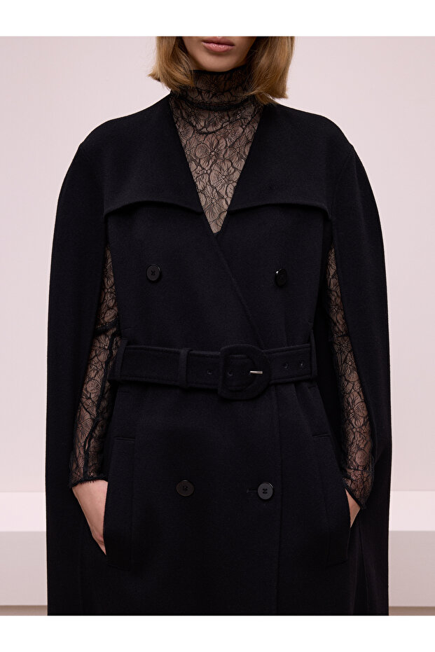 Pelerin Görünümlü Kaban - 5