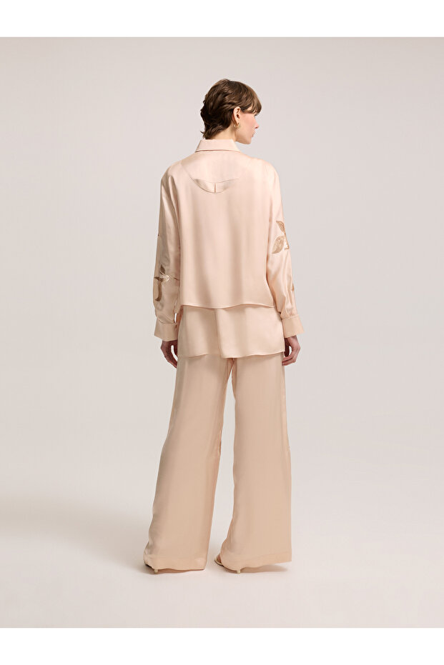 Payetli Pudra Bluz - 2