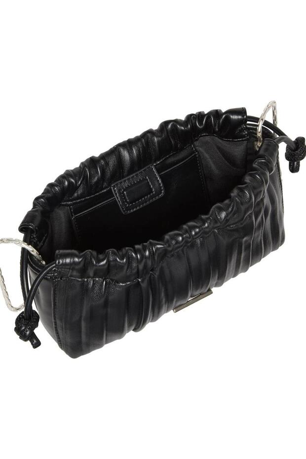 Plisse Mini Drawstring Bag - 3