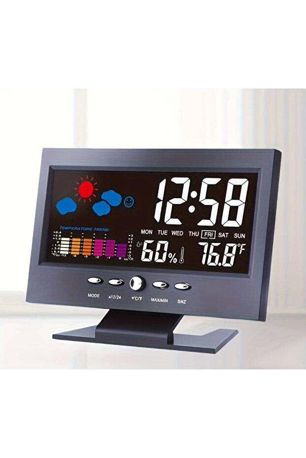 Digital Clock with Thermometer and Display model 8082T - 8