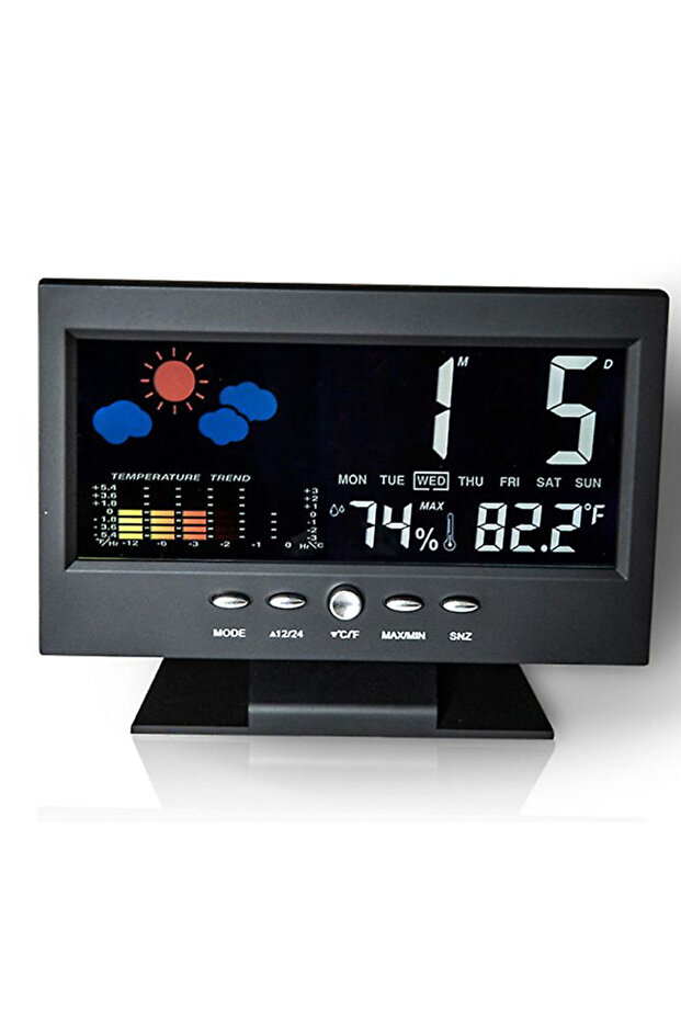 Digital Clock with Thermometer and Display model 8082T - 3