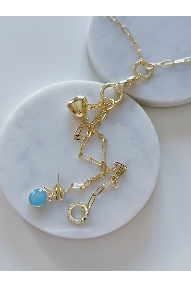 Special Series Heart Charm Long Necklace