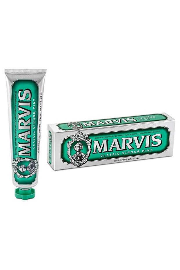 Marvis Classic Strong Mint Toothpaste 85ml – Whitening, Fresh Breath, Premium Italian Toothpaste