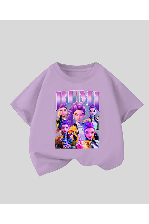Dompuleri Fashion Kpop Demon Hunterix Kids Design Unisex Oversized T-Shirt