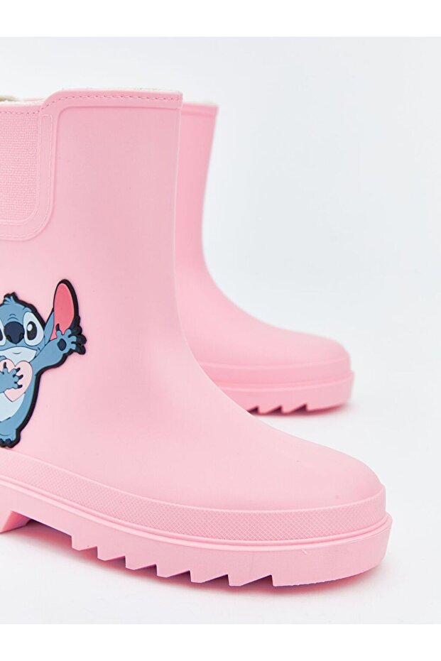 LCW STEPS Stitch Baskılı Kız Çocuk Yağmur Botu - 3