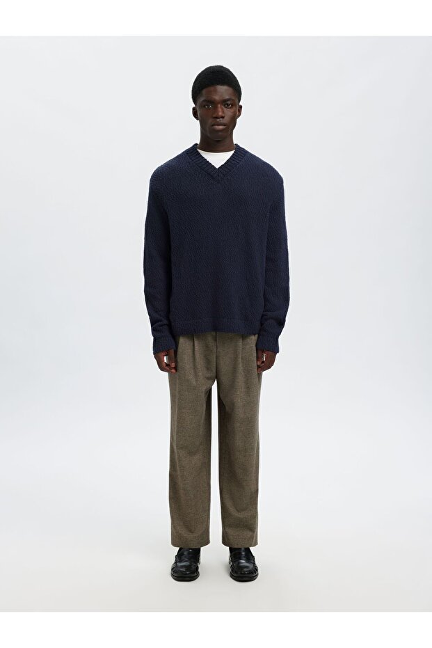 Pullover mit V-Ausschnitt 100% Baumwoll - 4