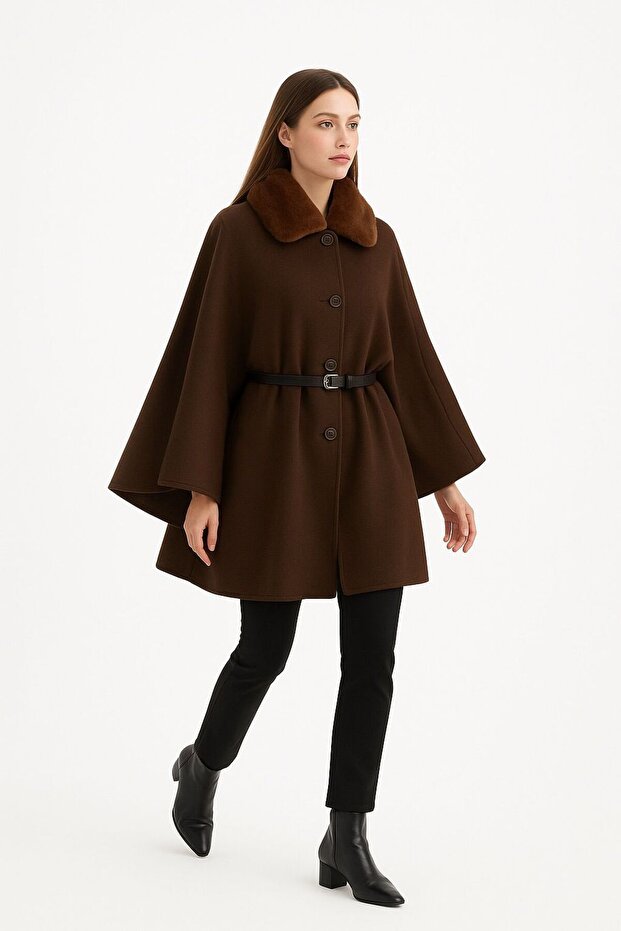 KAŞE KEMERLİ PANÇO - 5