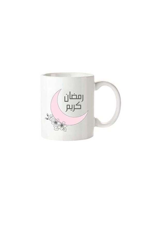 كوب شاي وقهوة رمضان كريم من RYN سعة 350 مل سيراميك