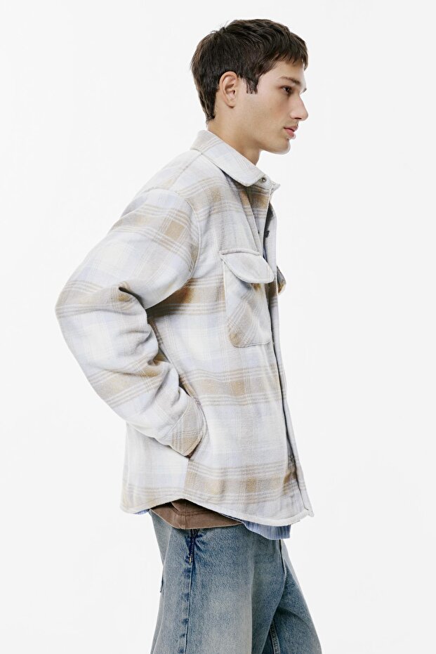 Kareli ince ceket - 4