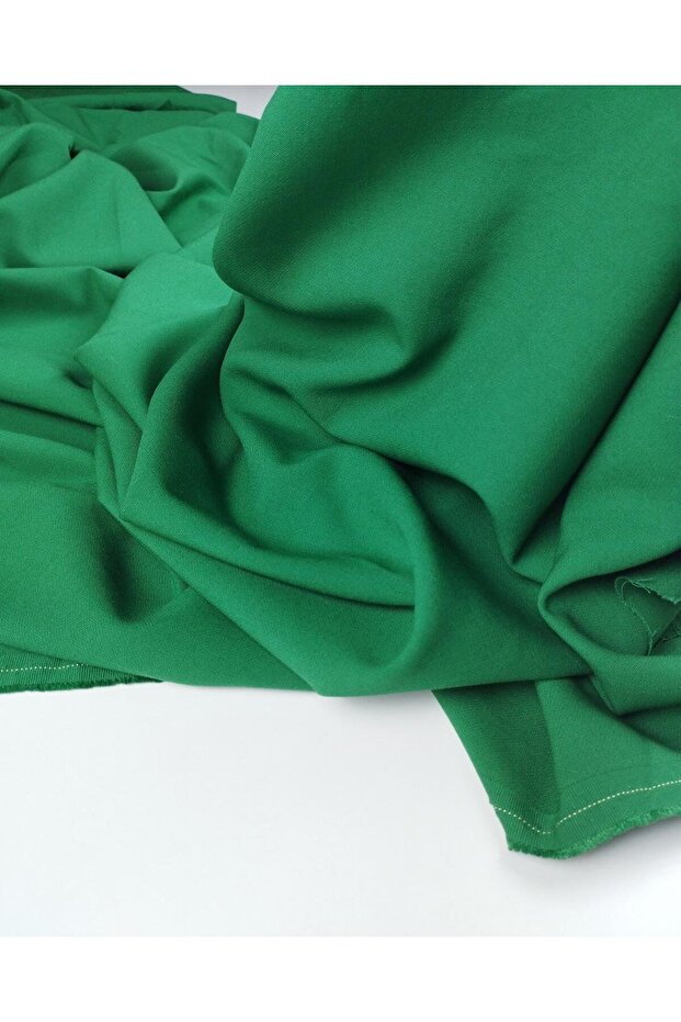 Crepe Fabric in Grass Green Color (Width 140 cm X Length 370 cm)