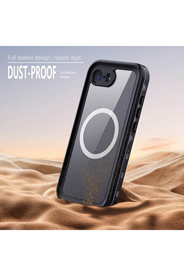 Case for iPhone 16e, Waterproof IP68 Case, Full Body, Protection, Water and Dust Resistant, Black - 5