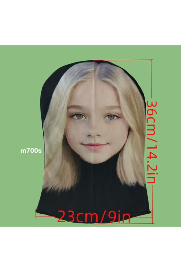 قناع وجه ثلاثي الأبعاد مطبوع بتقنية ثلاثية الأبعاد - 2