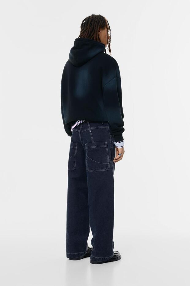 Geniş paça kesimli pantolon - 4