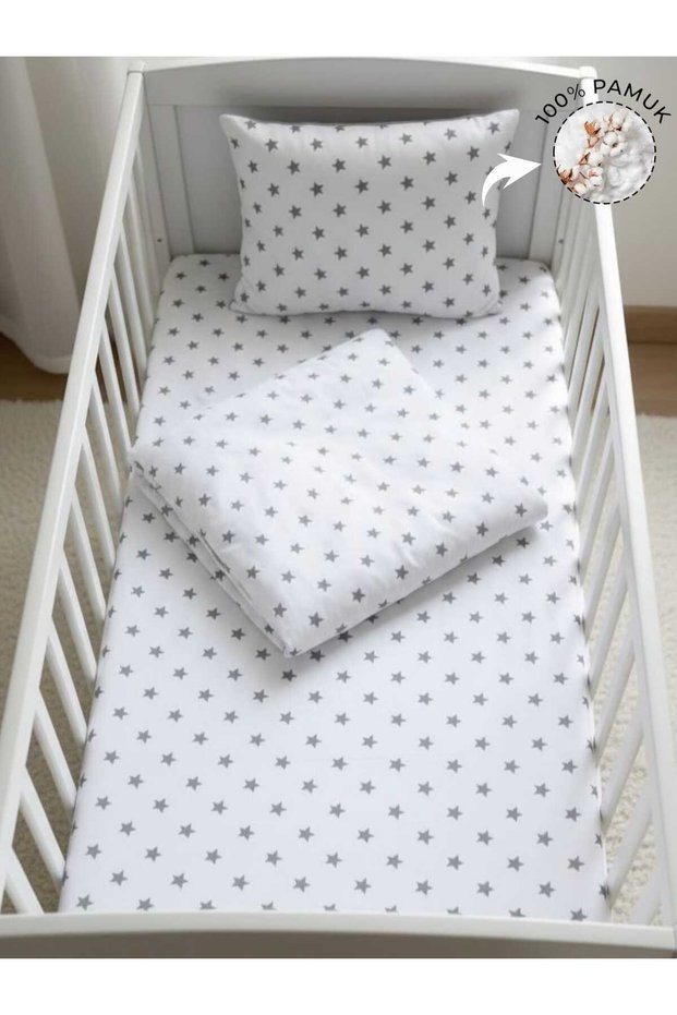 Good Quality, 100% Cotton Girl-Boy Baby Kids Bedding Set 100X150Cm /Yildiz