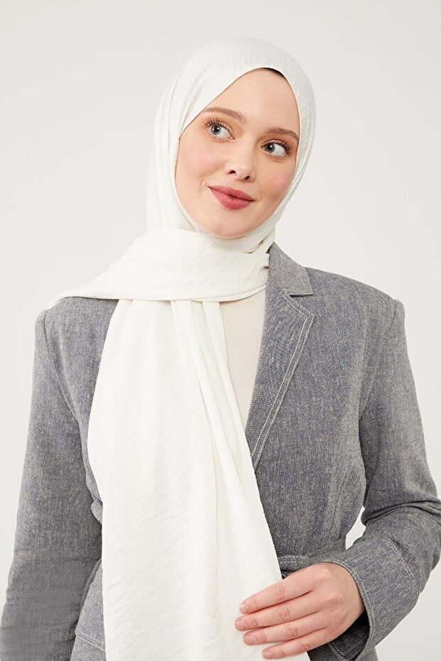 Ekru Junset Şal - 2