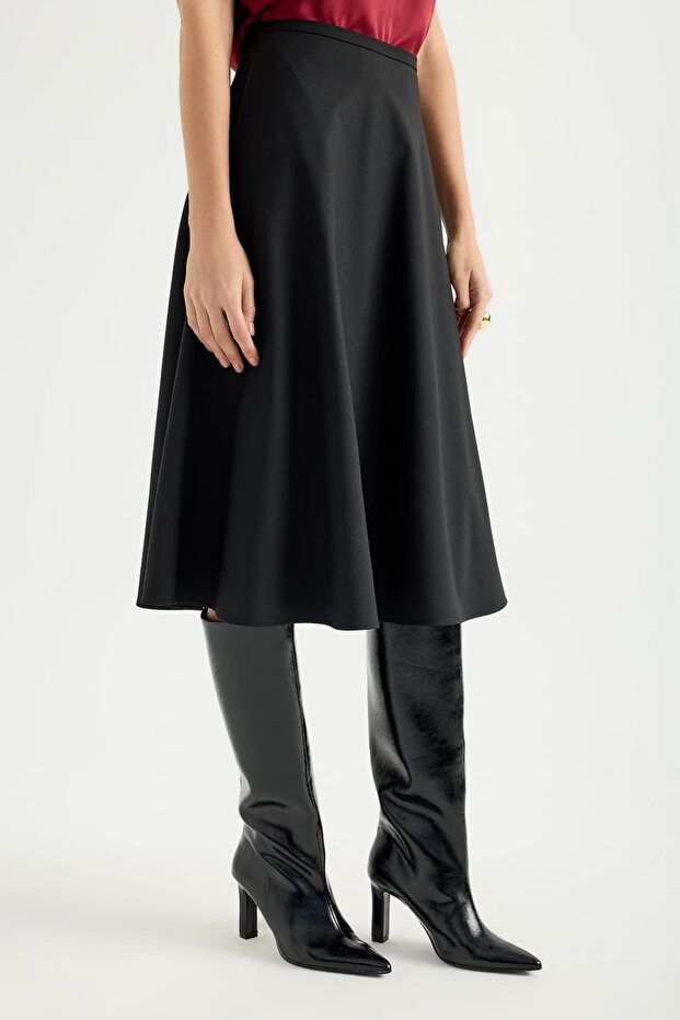 Siyah Kloş Etek - 6