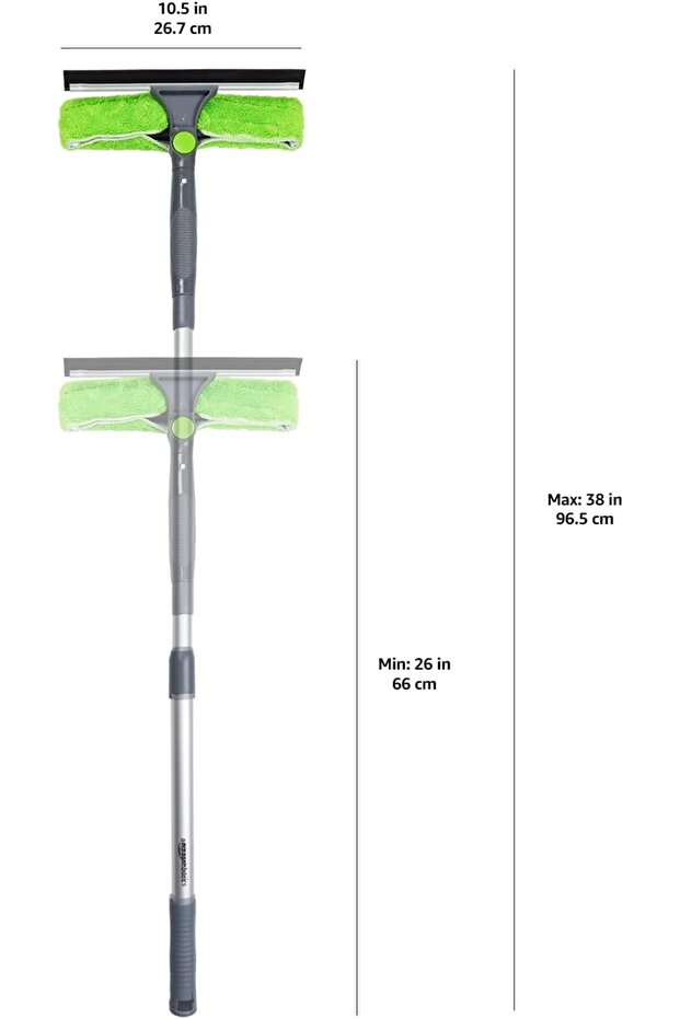 Extendable Window Squeegee with Rotating Head - 5