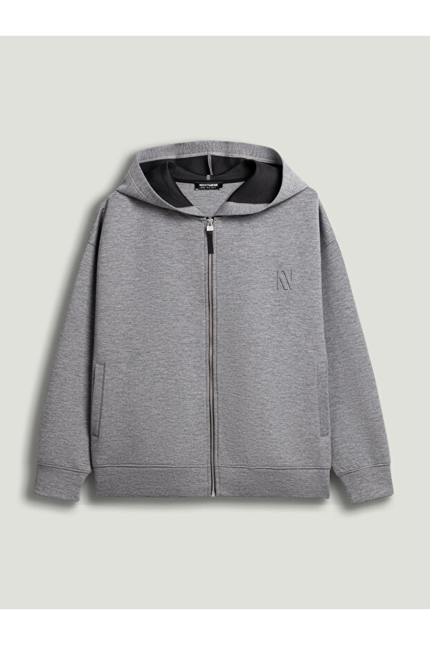 Kapüşonlu Logolu Sweatshirt - 6