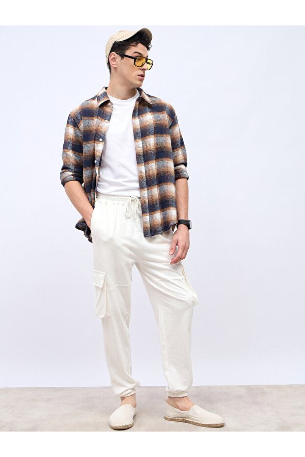 Oversized Cut and Sew Detail Cargo Jogger