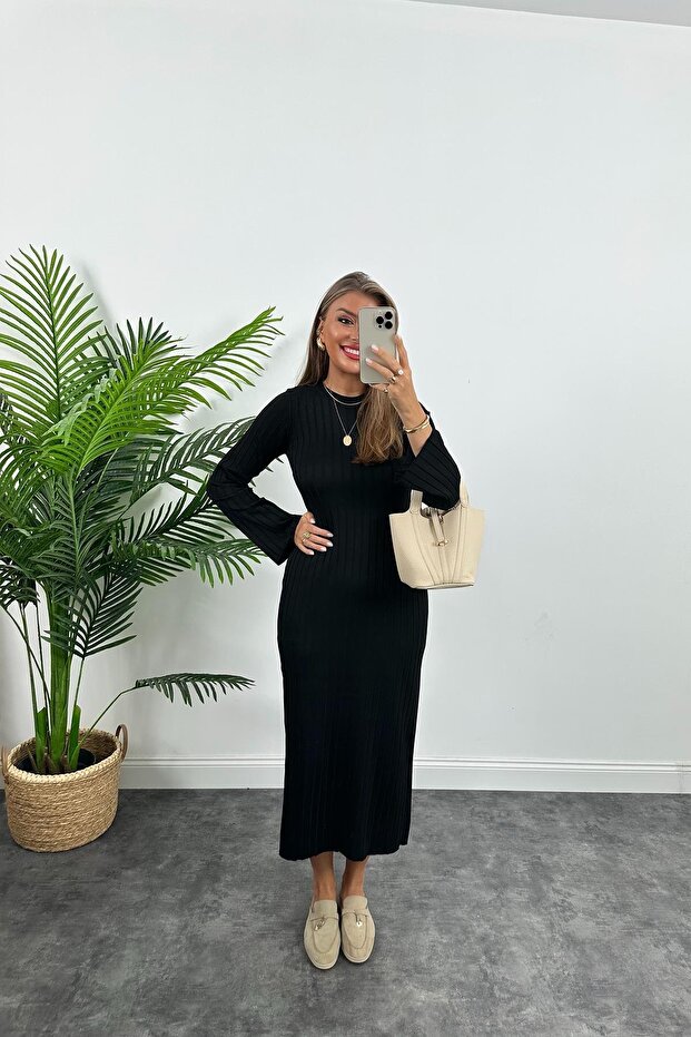 Merserize Triko Elbise - 4