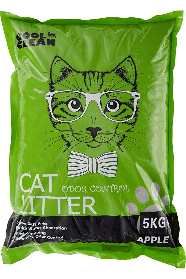 Cool Clean Clumping Cat Litter, Apple - 5Kg