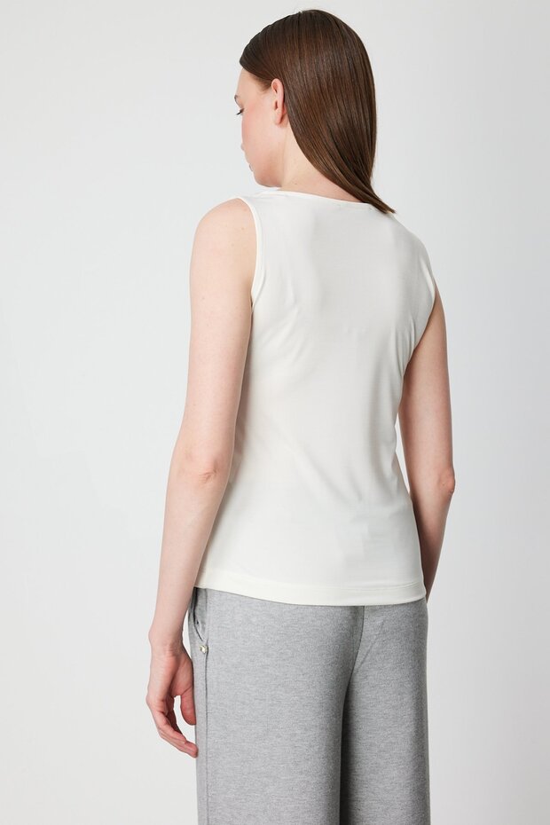 V Yaka Kolsuz Basic Bluz - 4