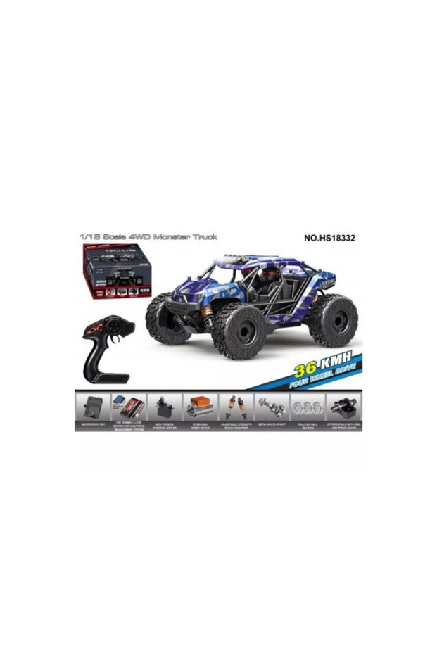 Black Hole 4‑WD RC Car 1:18 Scale HS18332 - Assorted (Ages 8+)
