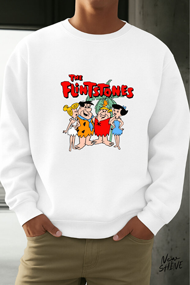 Çakmaktaş Family Printed Crew Neck Sweatshirt