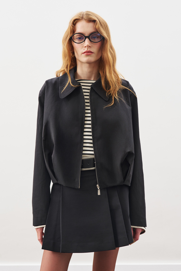 ANVELOP MİNİ ETEK SİYAH - 2