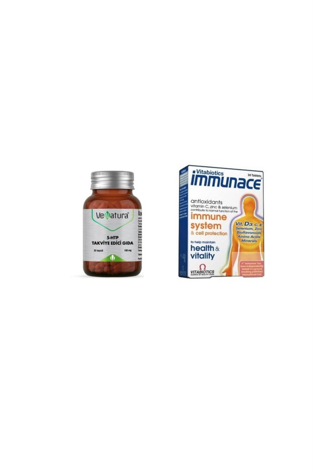5-HTP 100 Mg 30 Capsules + Immune System 30 Tablets