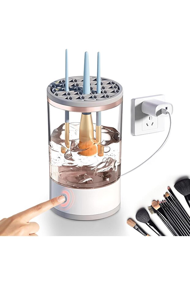 Electric Makeup Brush Cleaner Machine USB Automatic Portable Dryer