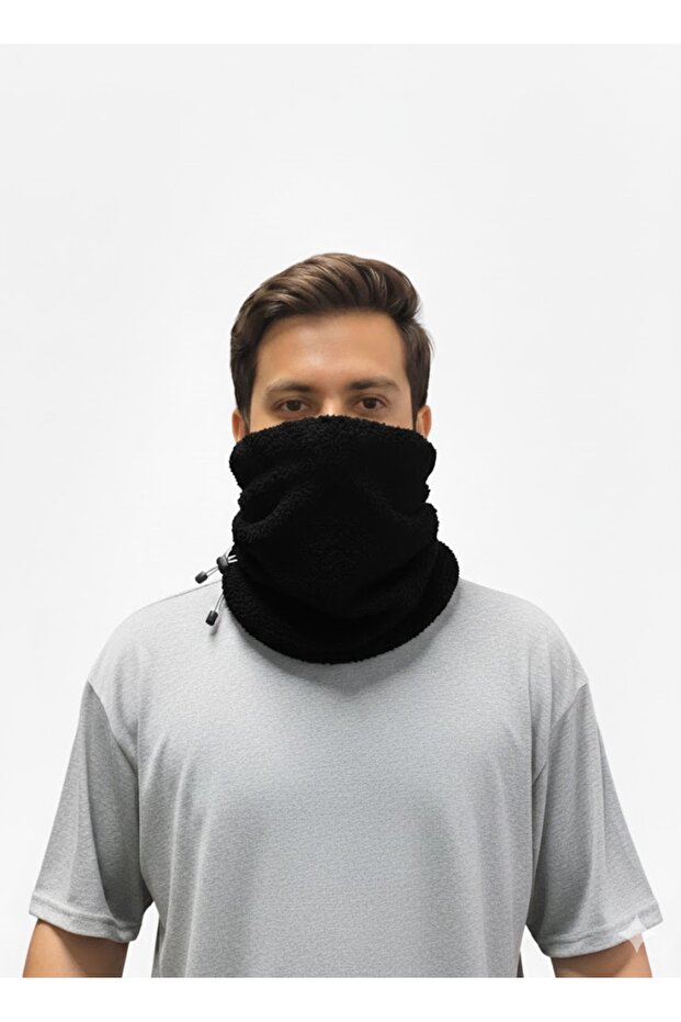 Izober Beanie and Neck Gaiter Fleece Cold-Proof Thermal Fleece Neck Gaiter Beanie Welsoft Plush