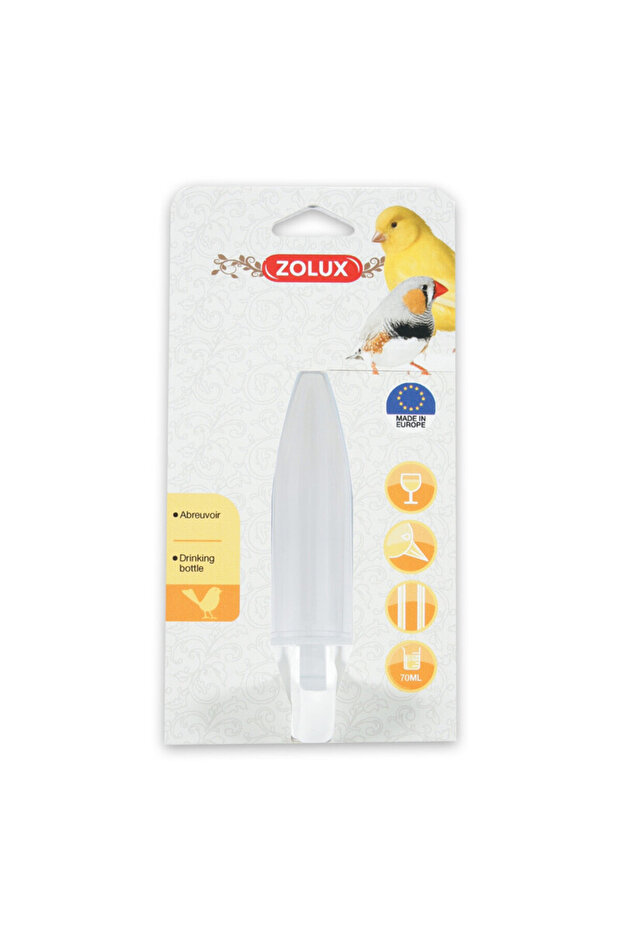 زجاجة شرب الطيور مسطحة (70 مل) - 5